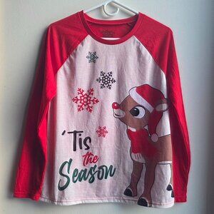 Rudolph The Red Nosed Reindeer Official Lightweight Sleep Shirt Size Medium